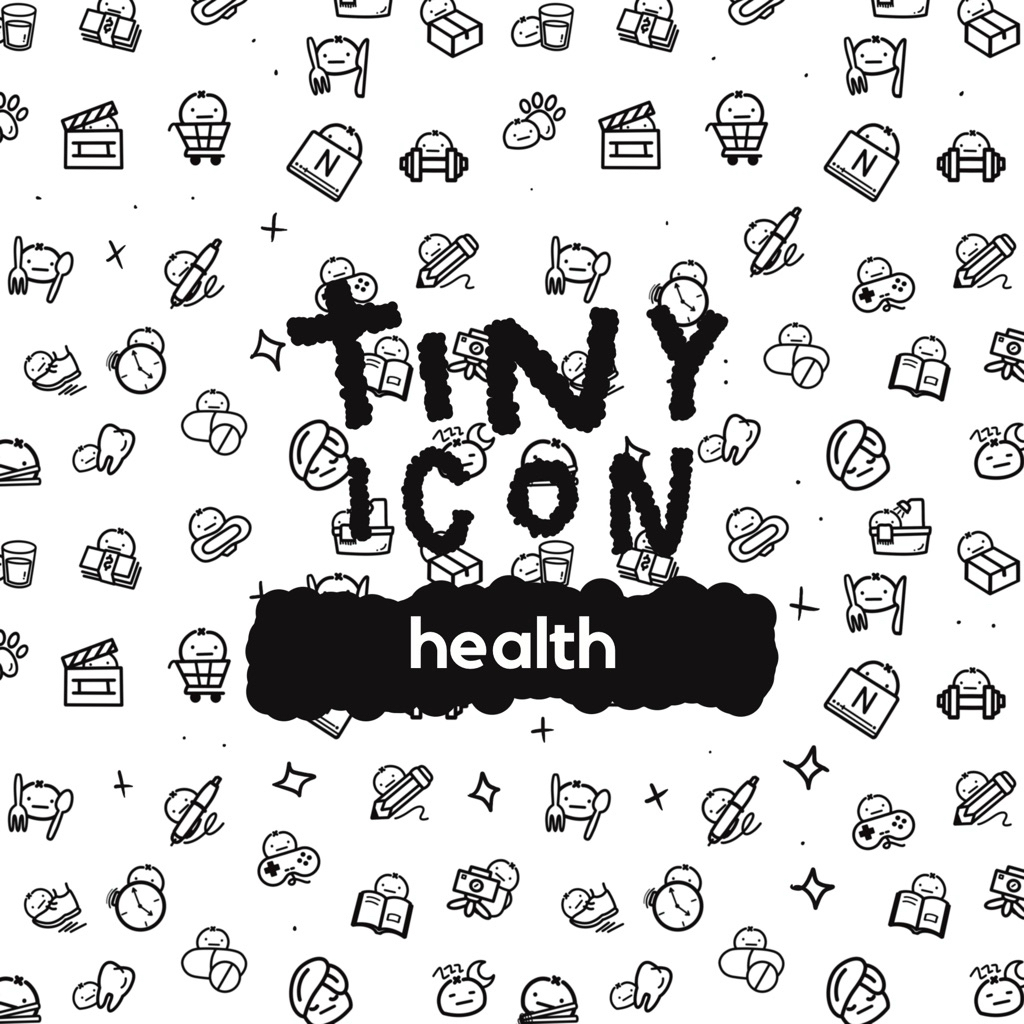 TINY ICON | Health washi stickers for Hobonichi Kinbor Jibun Techo ...
