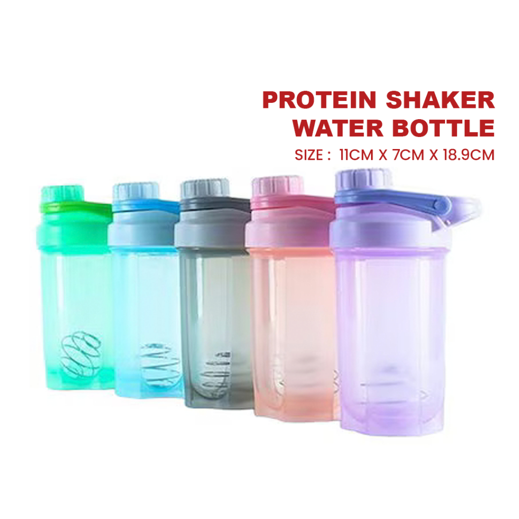 (500ml) MILANDO Water Bottle Milkshake Bottle Cup Plastic Protein ...