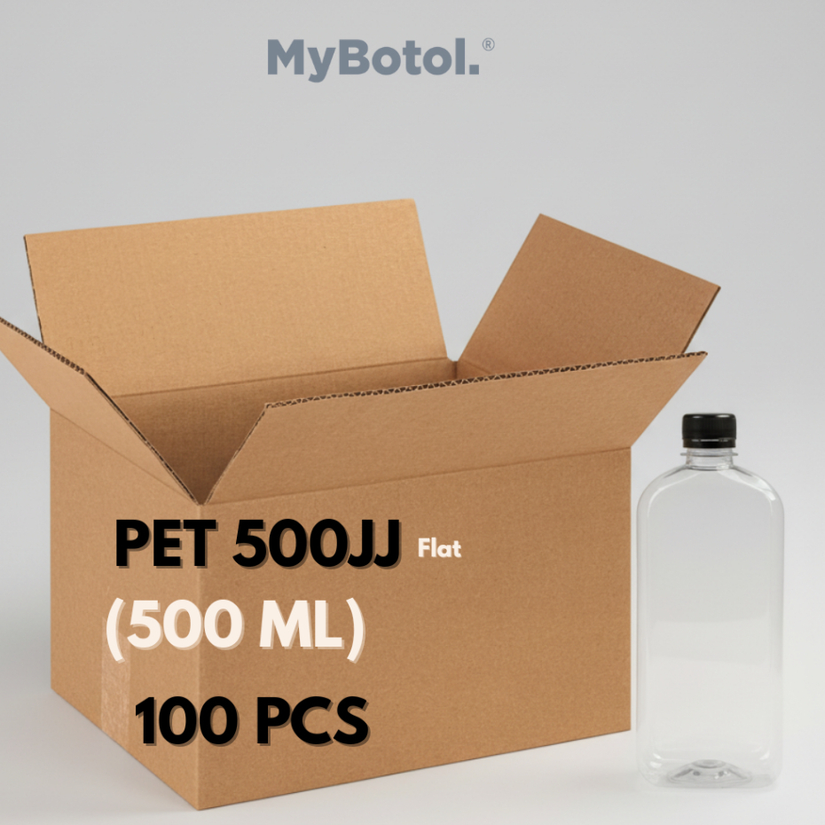 [mybotol] BOTOL PLASTIK FLAT | BOTOL KOPI | BOTOL JAMU | BOTOL KOSONG ...