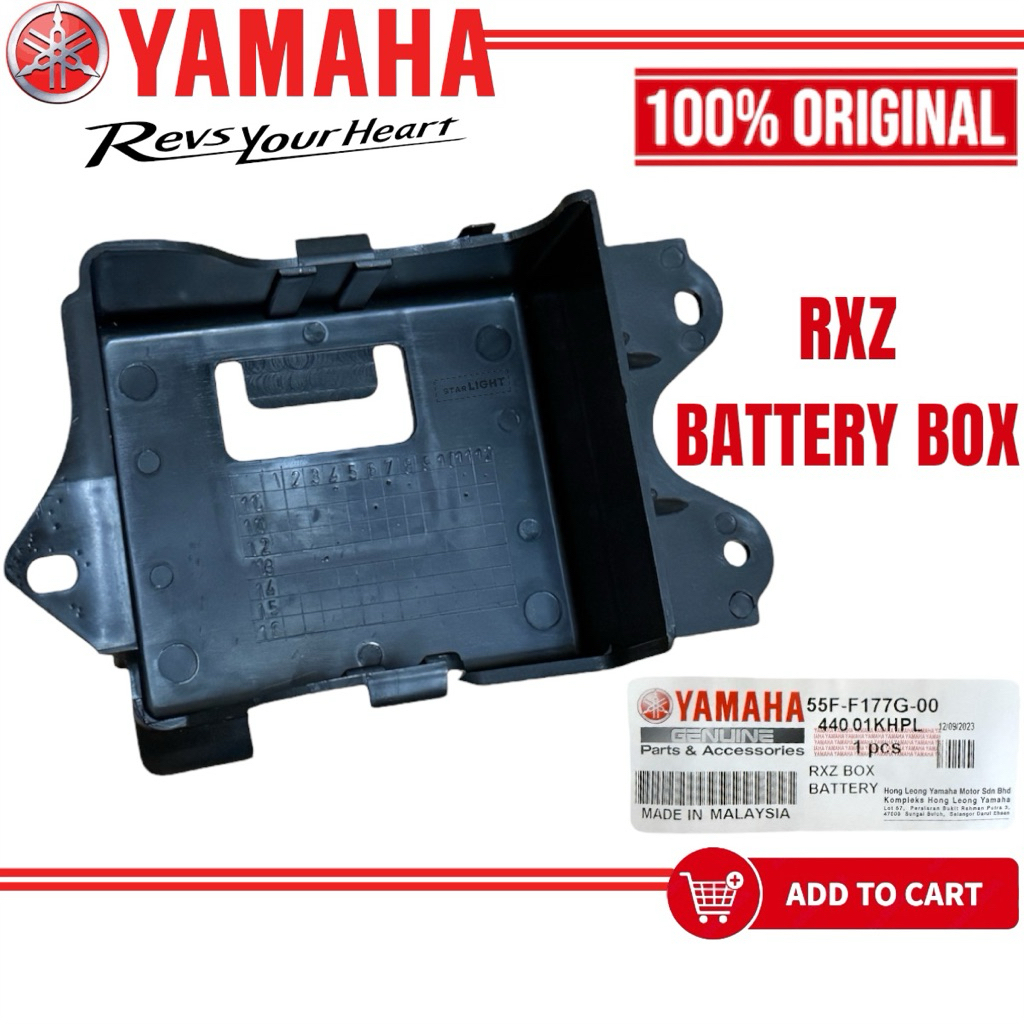 100% ORIGINAL YAMAHA RXZ BATTERY BOX CASE BATTERY KOTAK BATERI BOX ...