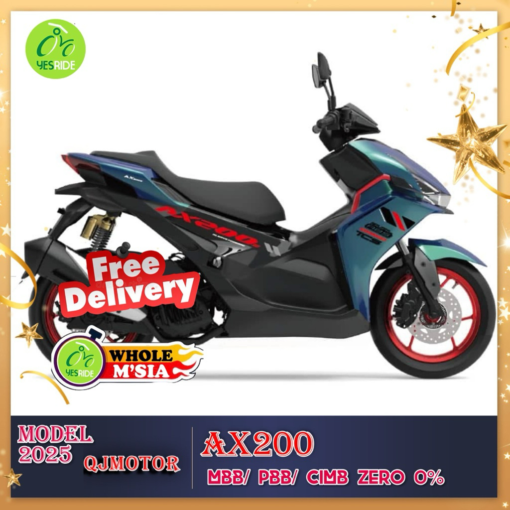 QJMOTOR AX200S New Model 2026 | Shopee Malaysia
