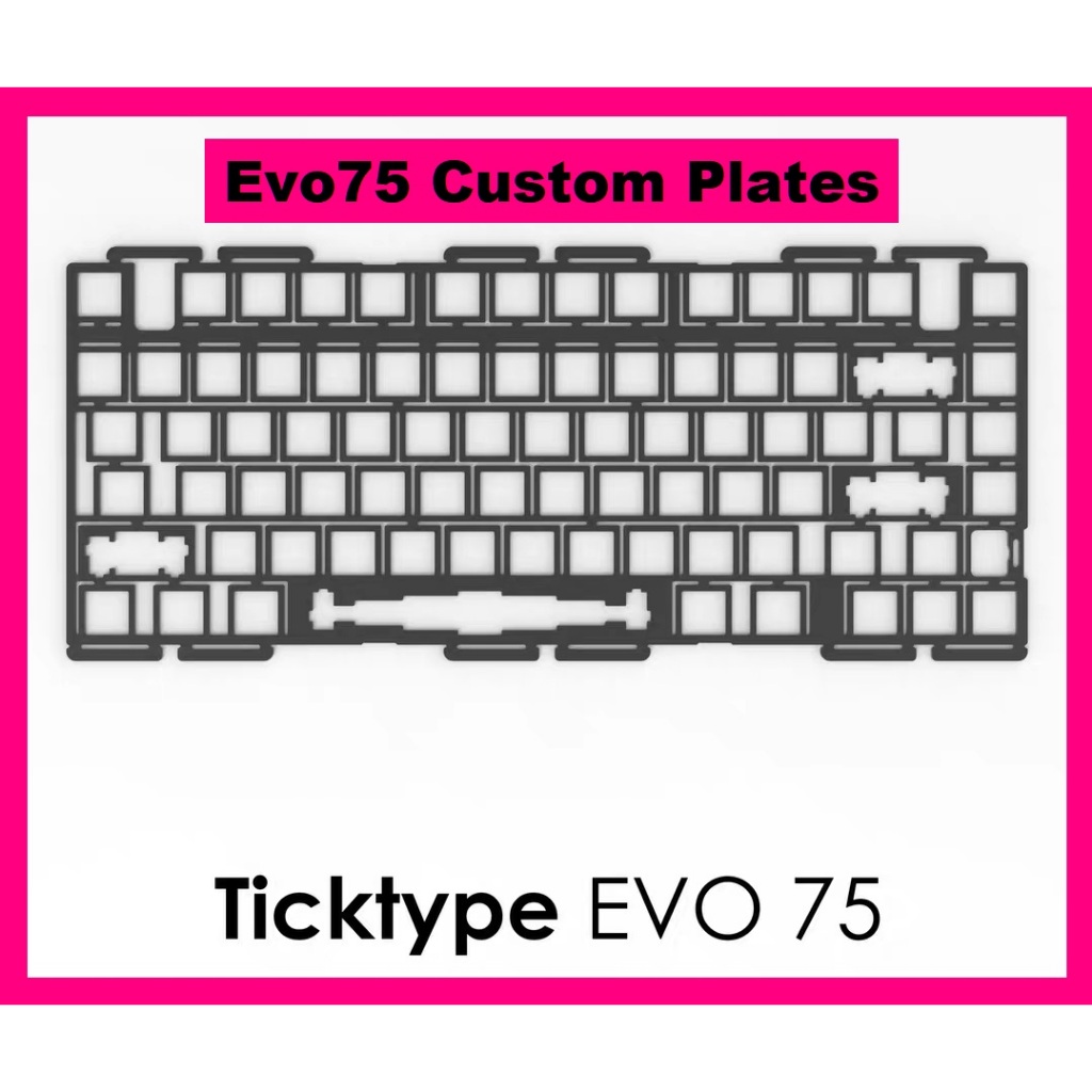 Evo75 Mechanical Keyboard Custom Plates | Shopee Malaysia