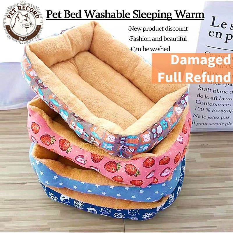 Tilam Kucing Gebu, Lembut, Boleh Basuh Dan Hangat (Cat Bed)