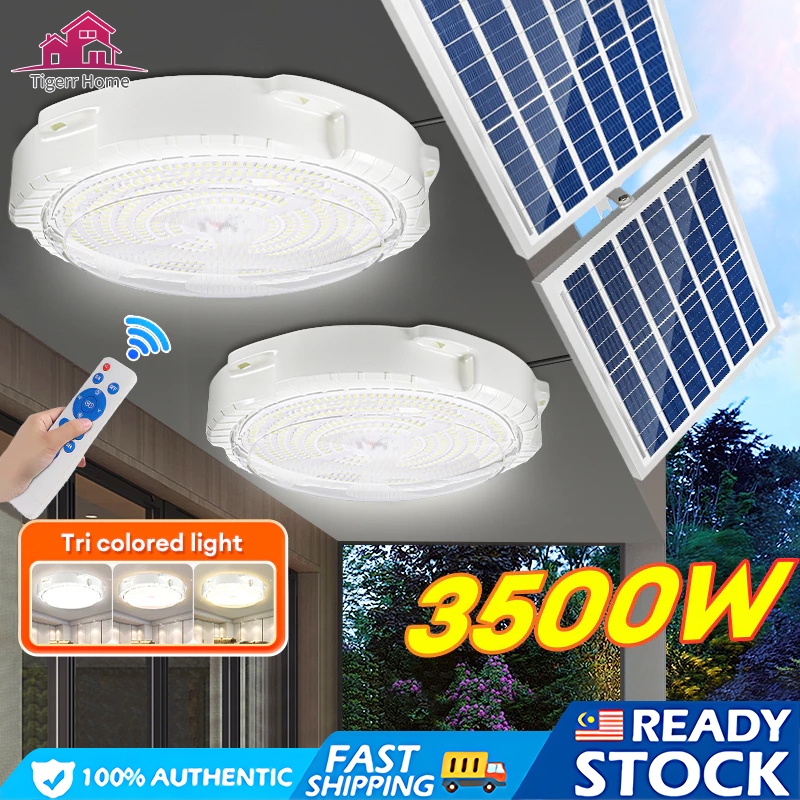 3500w LED Solar Light Indoor Home Lampu Solar Ceiling Light Solar Lamp ...