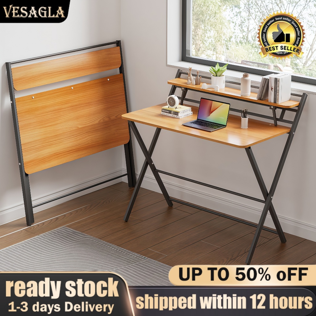 Folding Table Student Study Desk Modern Folding Office Table Easy ...
