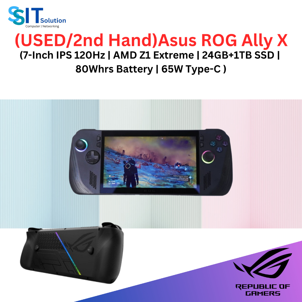 (USED/2nd hand)Asus ROG Ally X 2TB myset (7