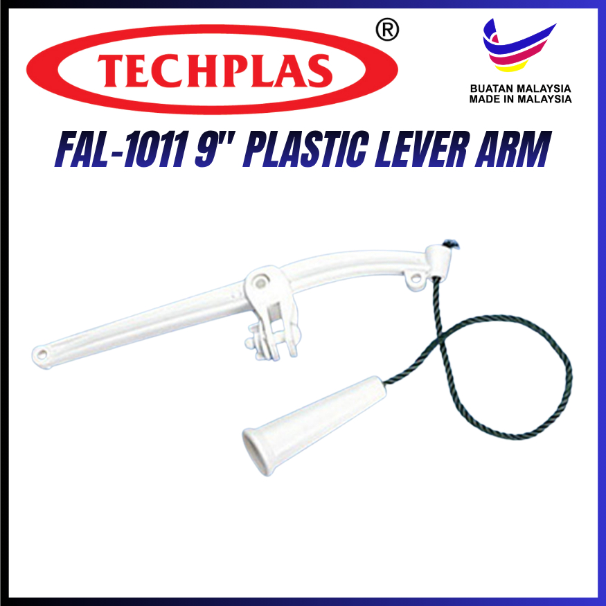 TECHPLAS FAL-1011 Plastic Lever Arm – 9″ (Nylon String & Plastic Holder ...