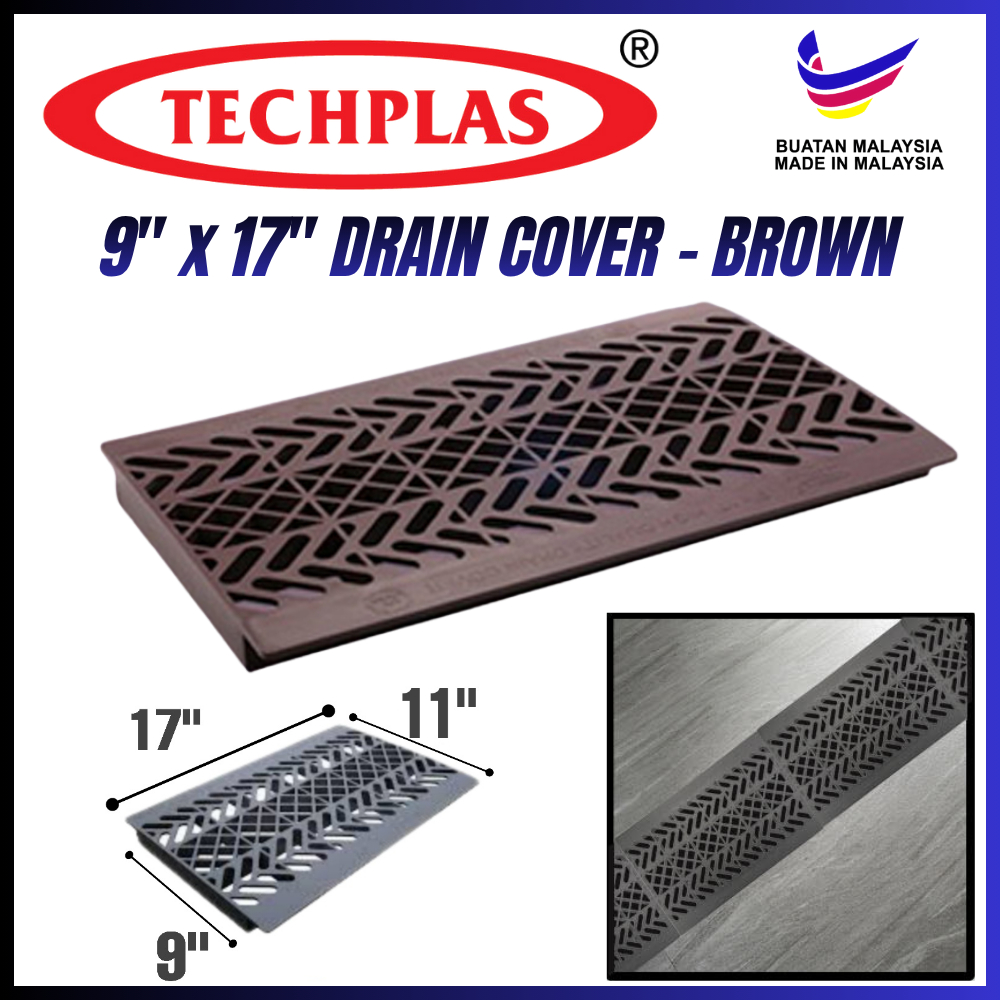 ORIGINAL TECHPLAS 9''x17'' High quality UV Protection Drain Cover ...