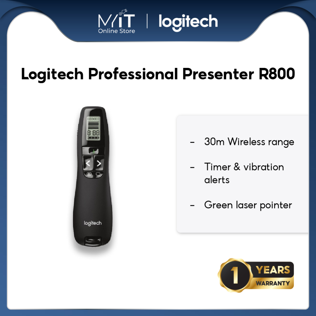 Logitech Professional Presenter R800, Wireless Presentation , Green ...