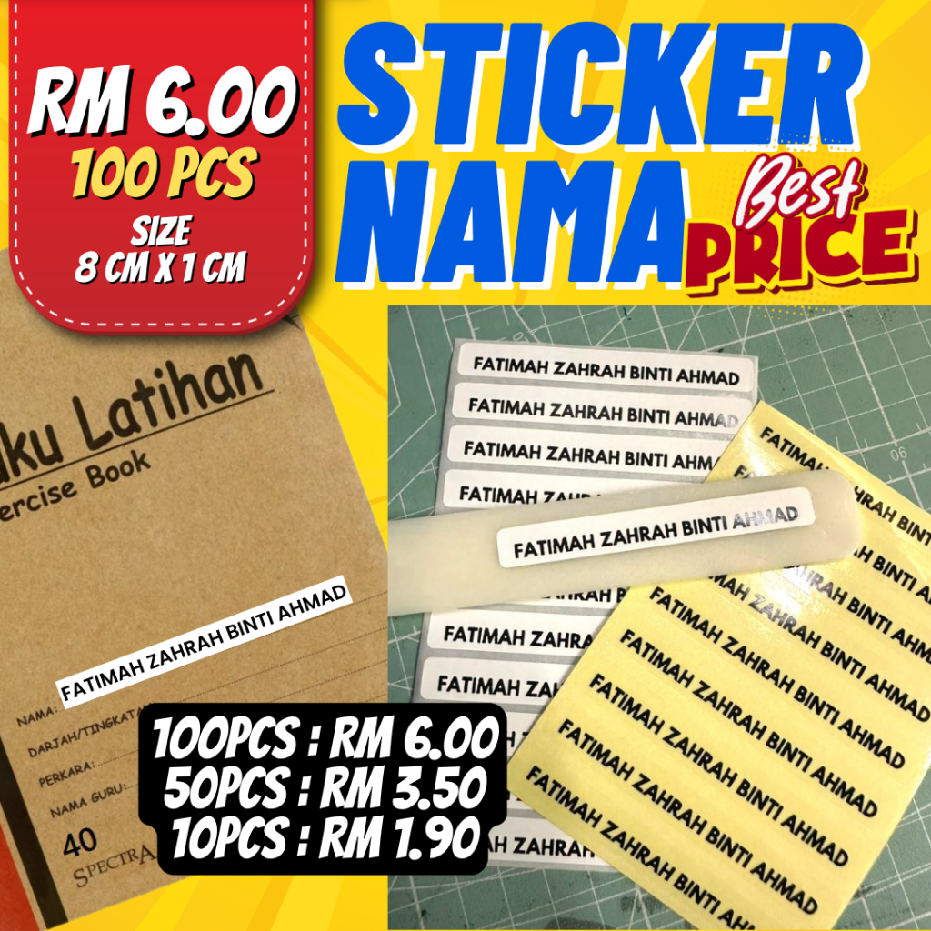 sticker name label Malaysia, Best Deals May 2026 | Shopee Malaysia