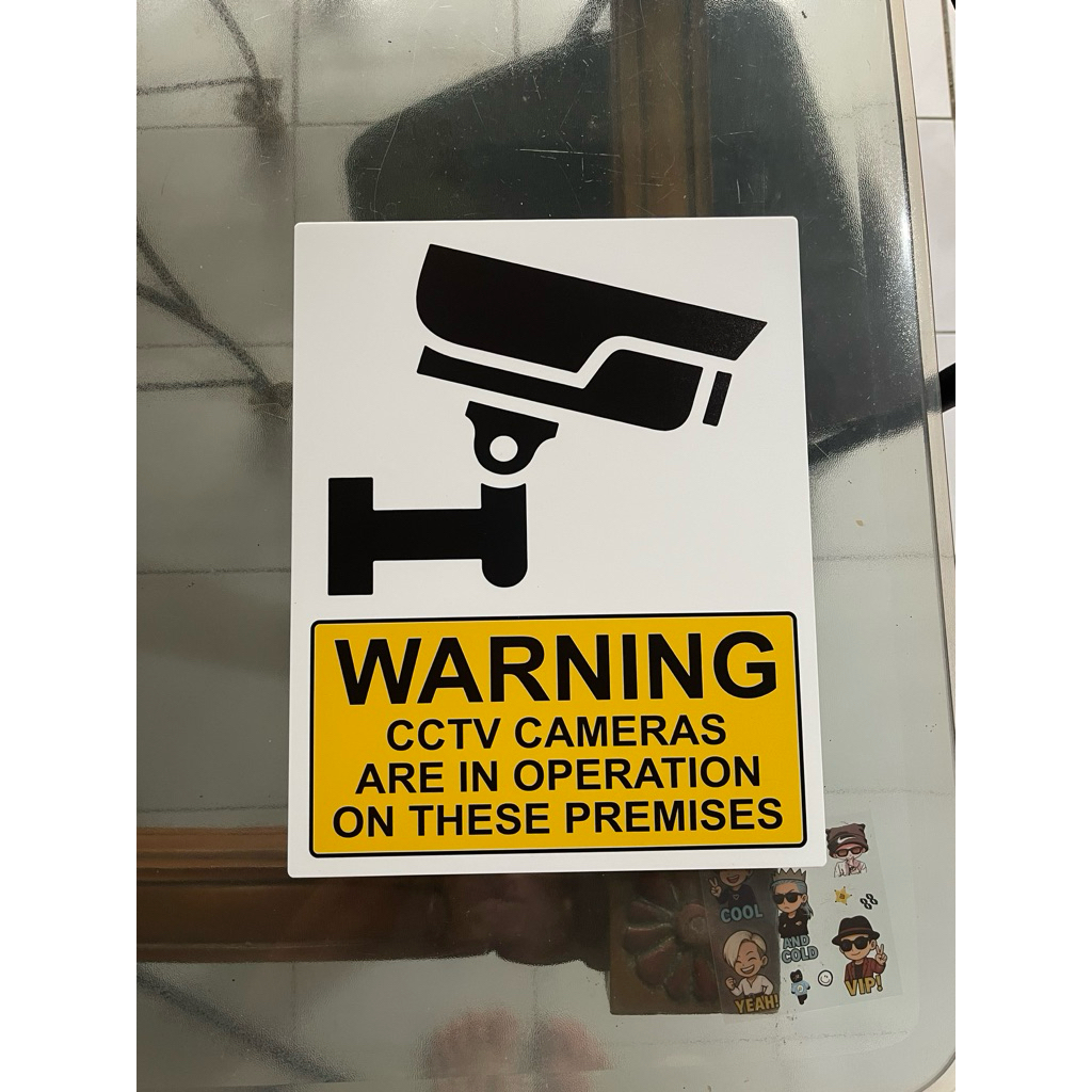 WARNING CCTV CAMERAS ARE IN OPERATION ON THESE PREMISES SIGN BOARD ...