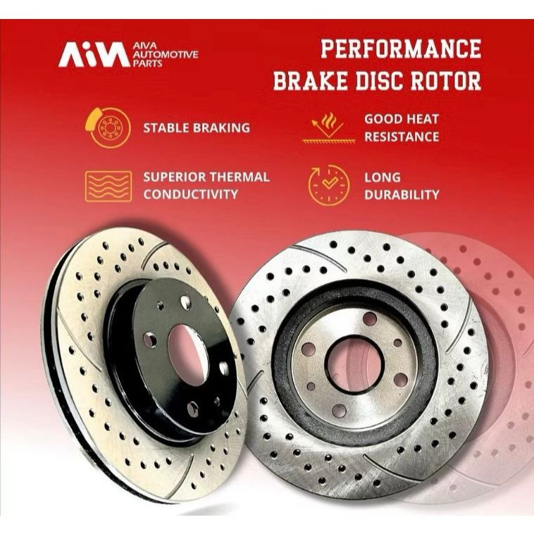 AIVA BRAKE DISC ROTOR PERFORMANCE PLUS FRONT TY VIOS NCP93 NCP150 ...