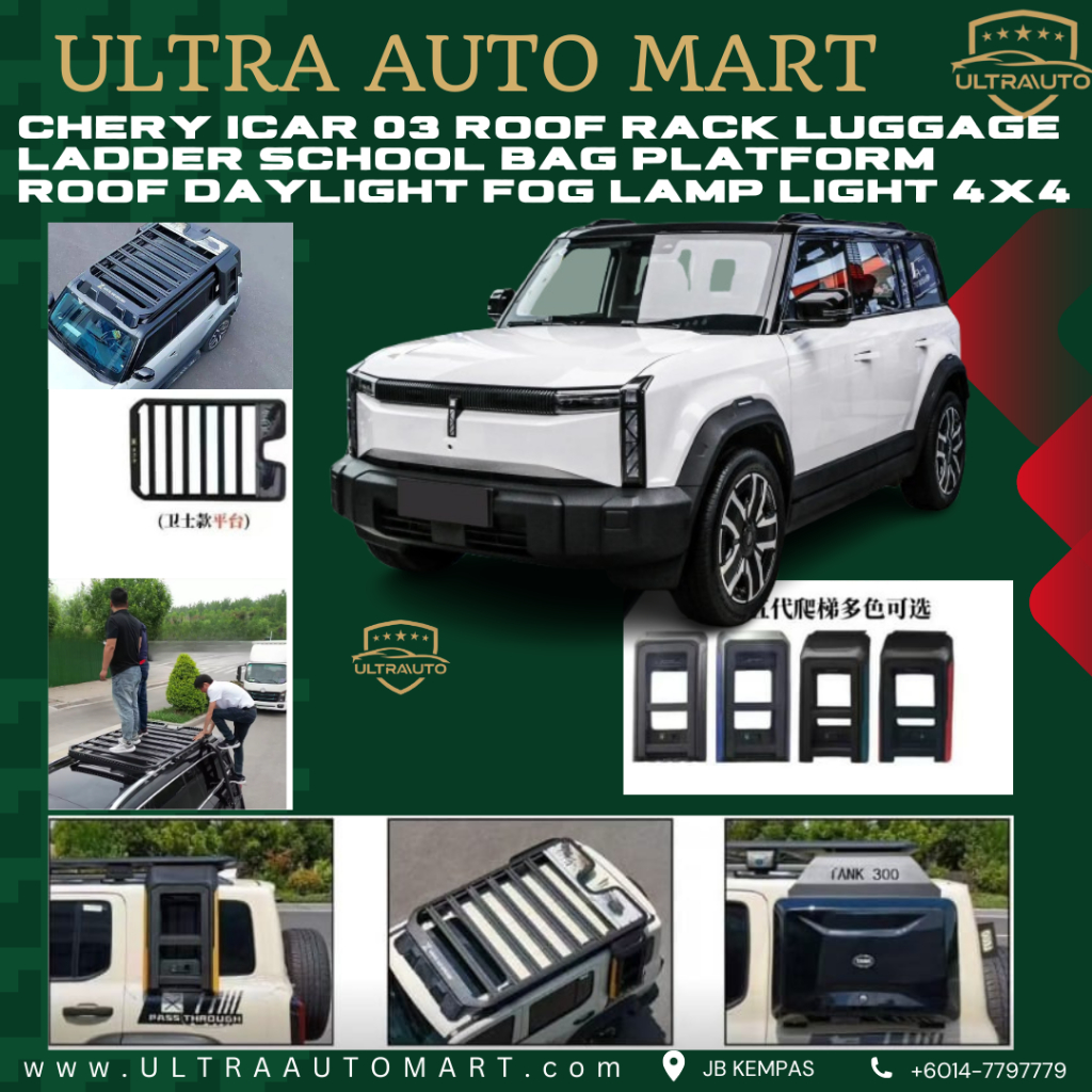 CHERY ICAR 03 ROOF RACK LUGGAGE LADDER SCHOOL BAG PLATFORM ROOF ...