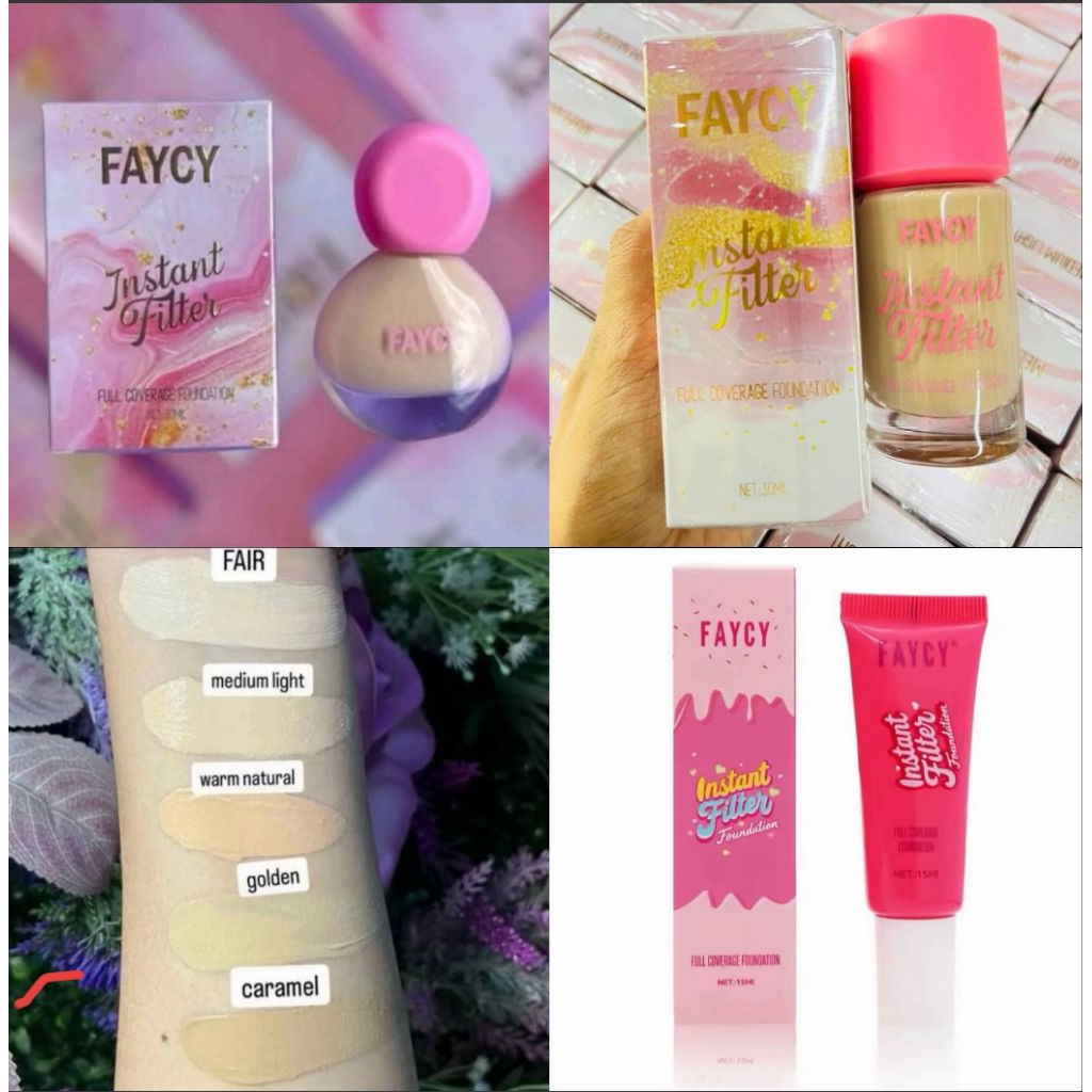 🔥🔥 FAYCY INSTANT FILTER FOUNDATION FULL COVERAGE ~ready stock ORIGINAL ...