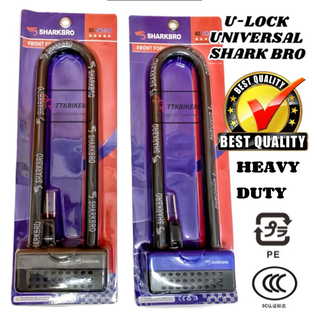 U-LOCK STEEL SHARK-BRO & FORK LOCK KOSOMI UNIVERSAL | Shopee Malaysia