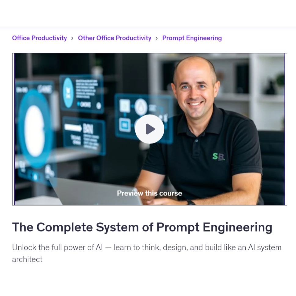 Ai Prompt Video Course-The Complete System of Prompt Engineering ...