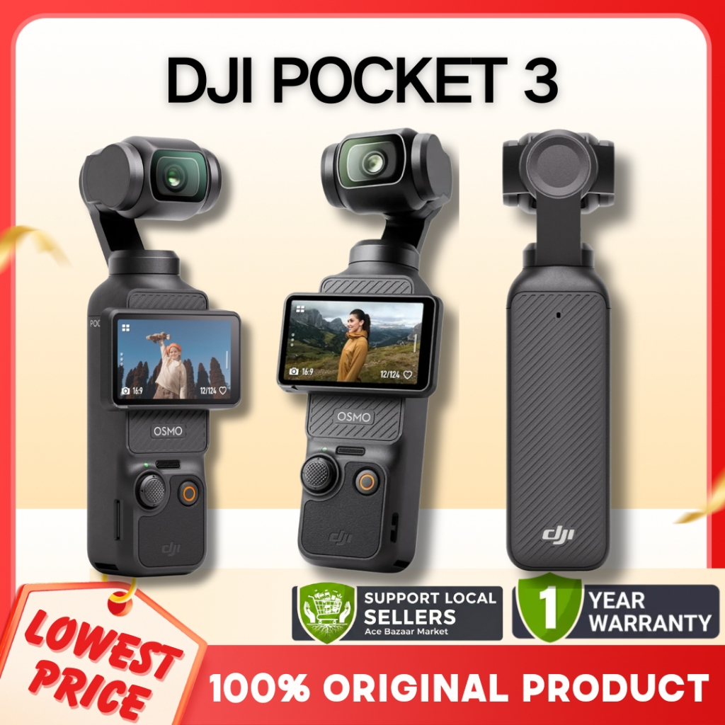【Lowest Price】DJI Osmo Pocket 3 Handheld Gimbal Stabilized Pocket Size ...