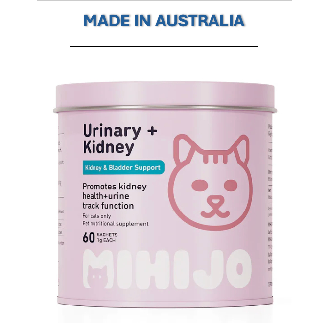 Made in New Zealand Mihijo Kidney+Bladder Support Supplement for Feline ...