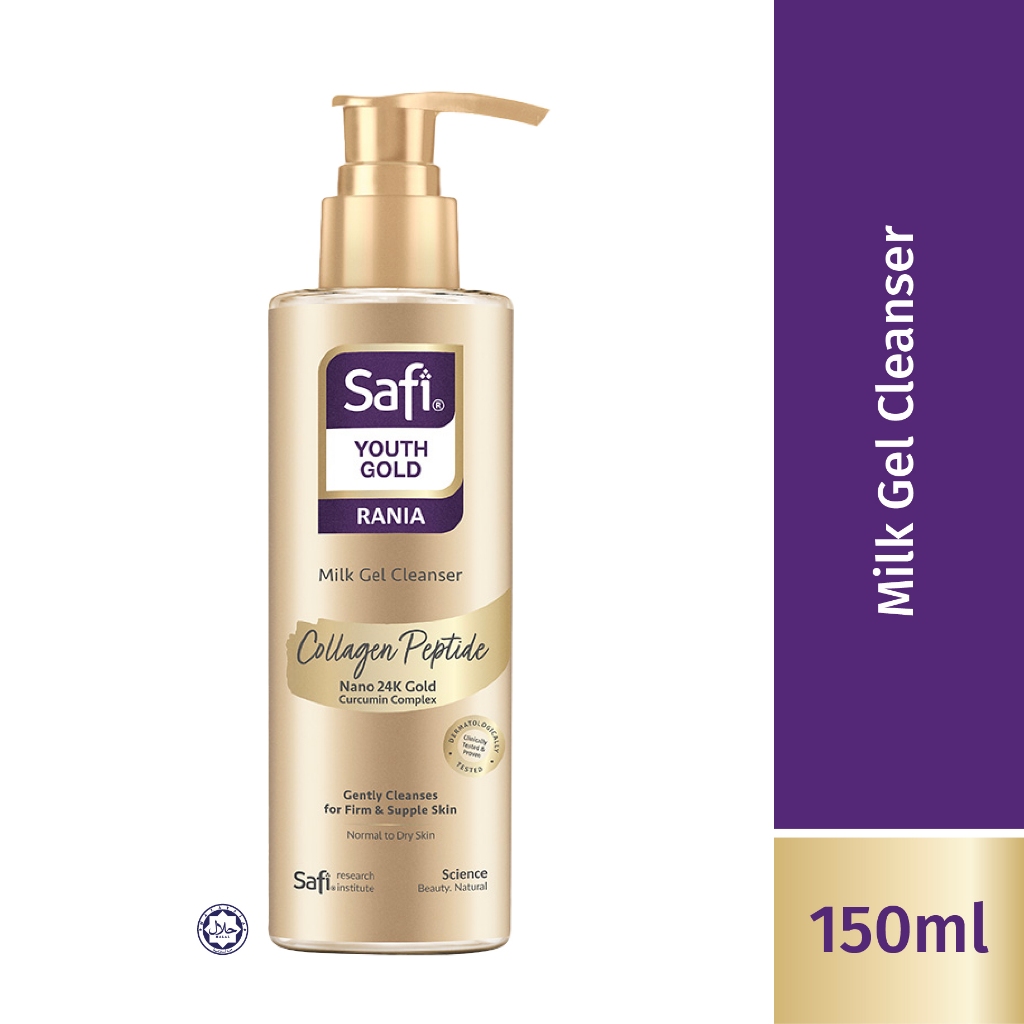 SAFI Youth Gold Rania Milk Gel Cleanser 150ml │ Gently Cleanses for ...
