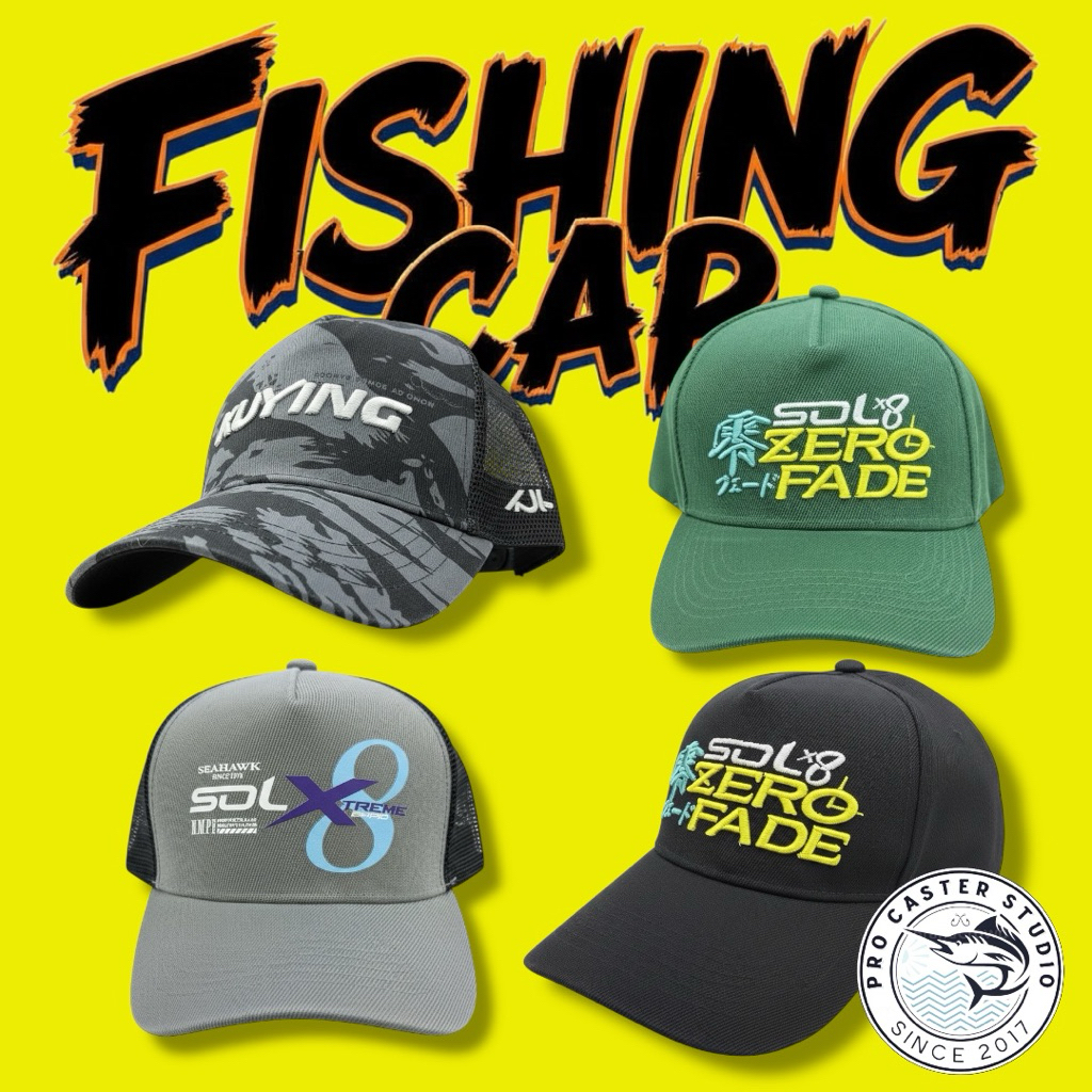 FISHING CAP TOPI MANCING KUYING SEAHAWK RAPALA DASH | Shopee Malaysia
