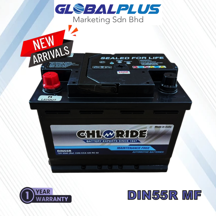 New Arrival!! CHLORIDE DIN55R Bateri Kereta Kering > Sesuai untuk ...