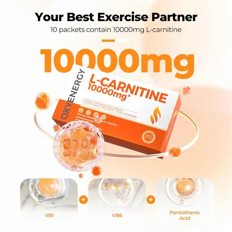 l carnitine for sale in malaysia L-Carnitine 10000mg, 10 Packets/Box | Supports Metabolism | Vitamins, Minerals & Wellness Supplements Hot Summer F Number of Vials:2 Vials (Differentiated Results)