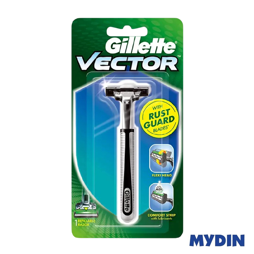 Gillette Vector Razor (1 piece) | Shopee Malaysia