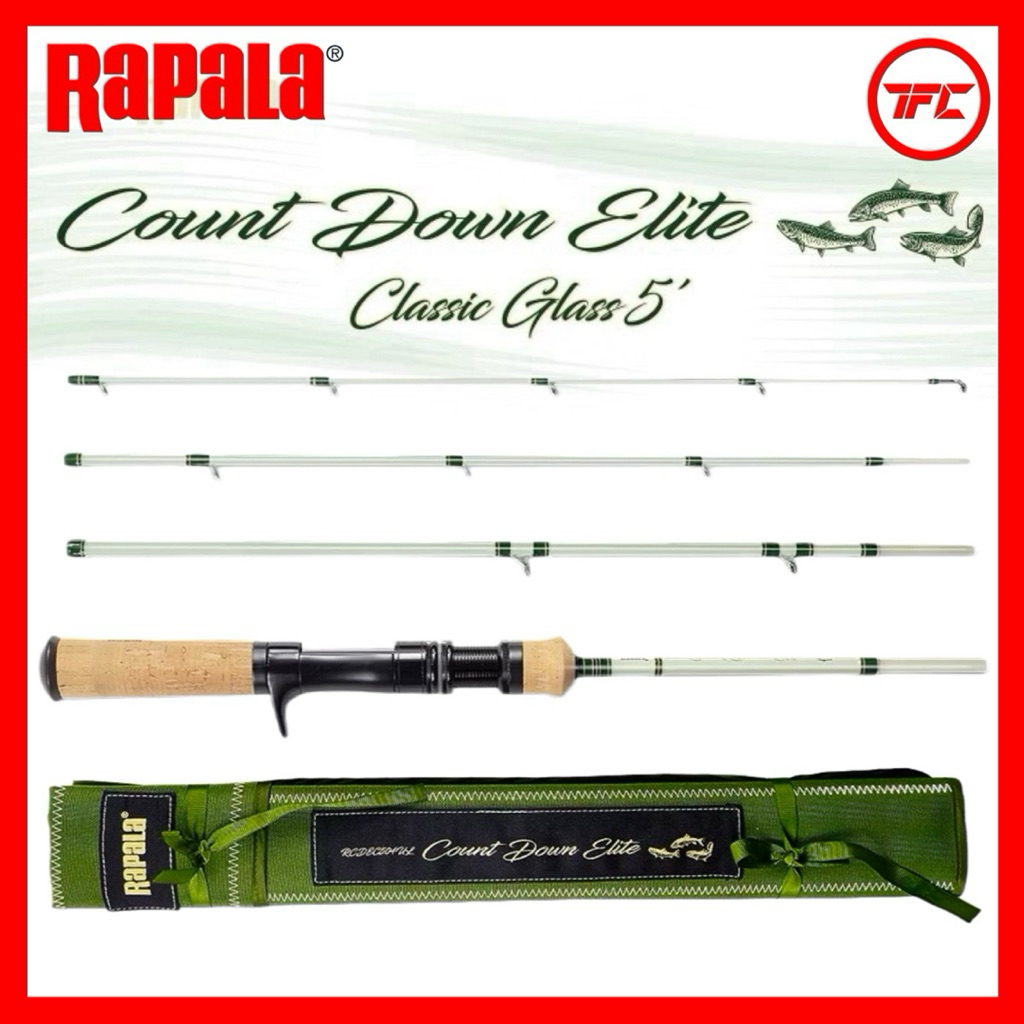 Rapala CountDown Elite ロッド RAPALA Countdown Elite Glass 5' BFS Finesse Spinning & Baitcasting