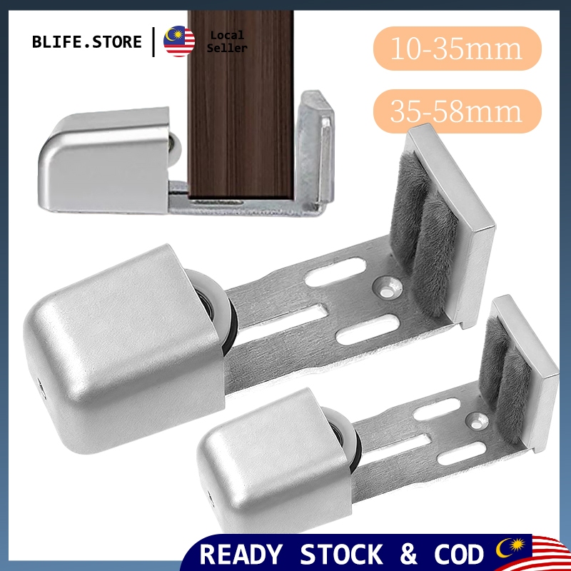 Automatic door stopper Adjustable Barn Door Wall Mount Floor Guide ...