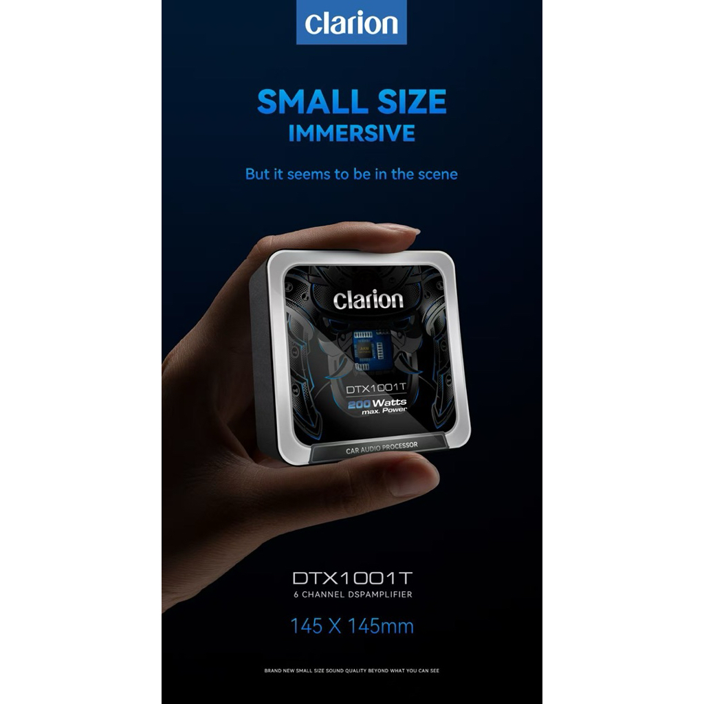 Clarion DSP 6 CHANNEL AMPLIFIER ( FREE CABLE PnP ) DTX1001T COMPLETE ...