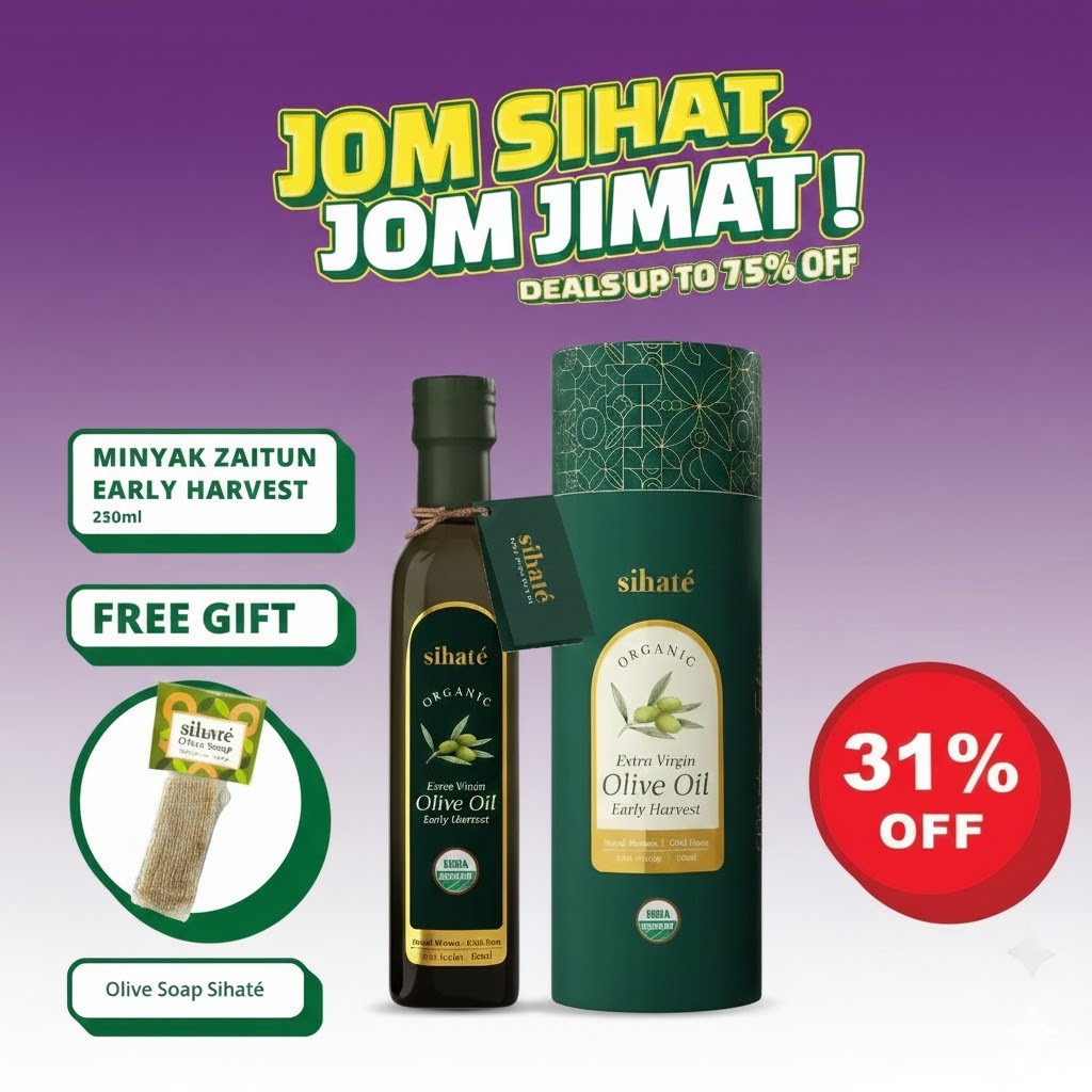 Minyak Zaitun Sihate Dari Turkey Jaga Kolestrol (250ml) | Shopee Malaysia