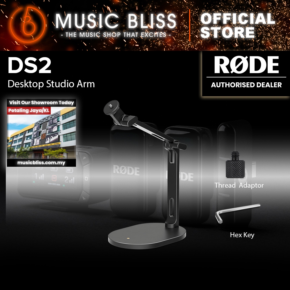 Rode DS2 Desktop Studio Arm for Broadcast Microphones (DS-2) | Shopee ...