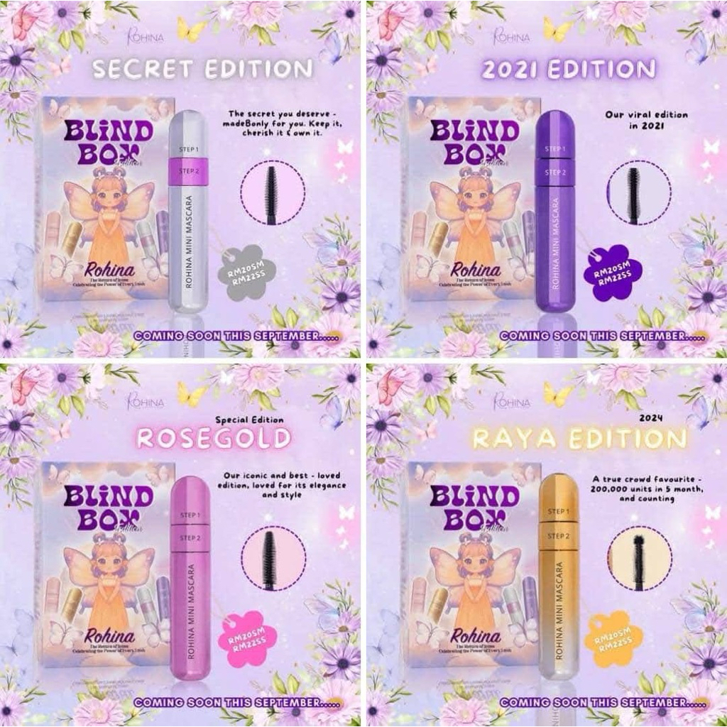 NEW‼️ NEW‼️ MASKARA ROHINA BLIND BOX ORIGINAL HQ | Shopee Malaysia