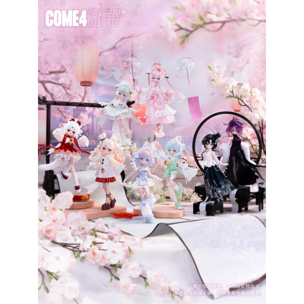 ❤️No.438遊ぶクルミ　文玩核桃 精配三角白狮子 COME4FREE】Minty Fortune Mini Oracle Series 1/8 Action Figure BJD