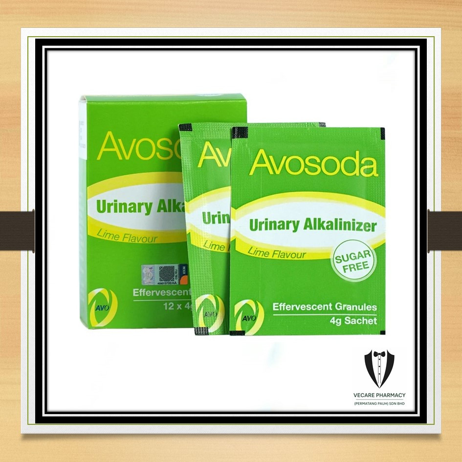 [EXP:06.2028] AVOSODA URINARY ALKALINIZER LIME FLAVOUR 12's | Shopee ...