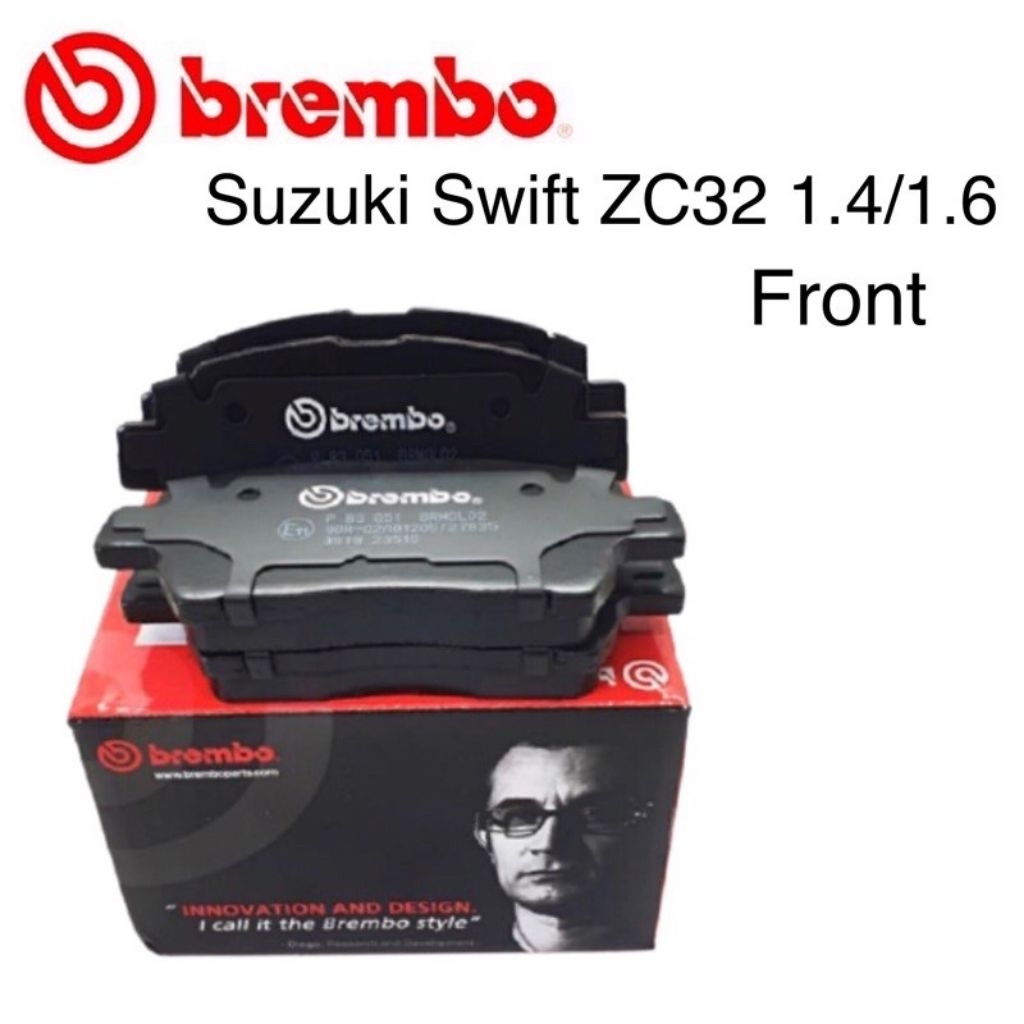 Suzuki Swift 1.4 AZF414 BREMBO BRAKE PAD Front (P16013) SWIFT ZC32 1.4 ...