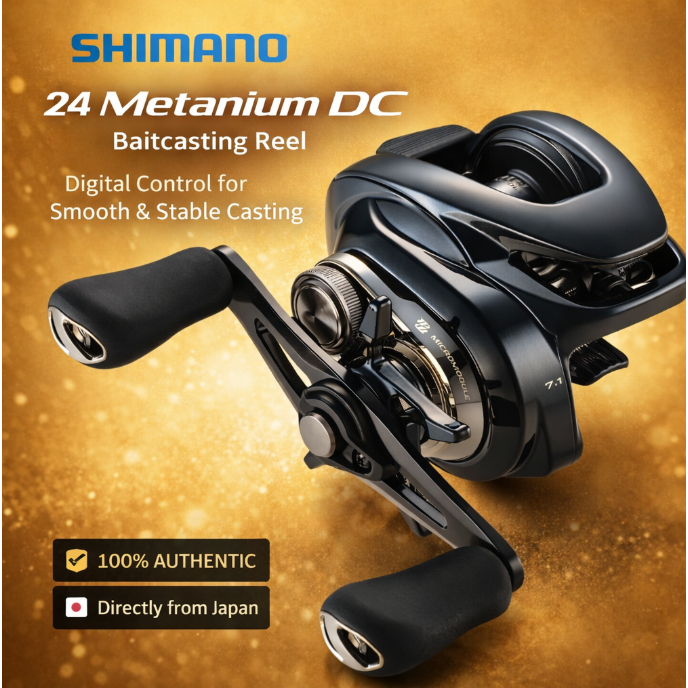 SHIMANO 24 Metanium DC Baitcasting Reel High Speed DC Control for Bass ...
