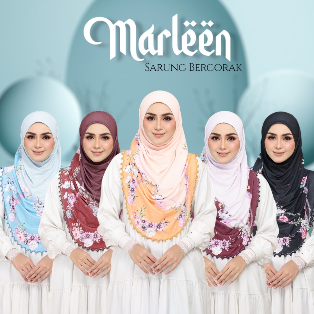 New Arrival Sarung Marleen Material Moscrepe Sulim 3D Printed | Shopee ...
