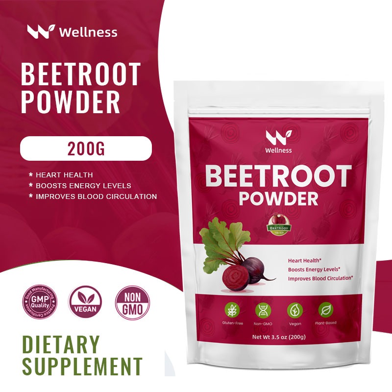 Wellness Organic Beetroot Powder For Heart Health & Boosts Energy ...