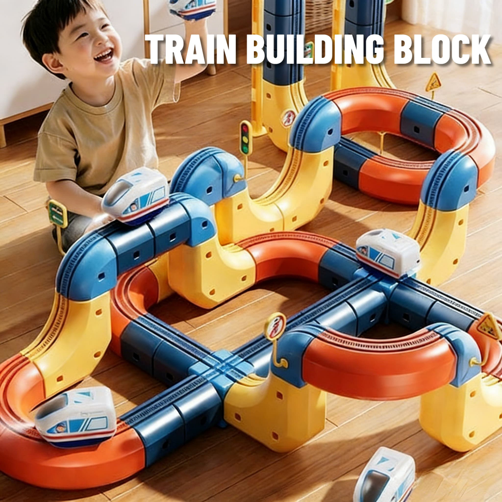 2026 DIY High-speed rail maintenance vehicle Rail Toys Cube electric ...