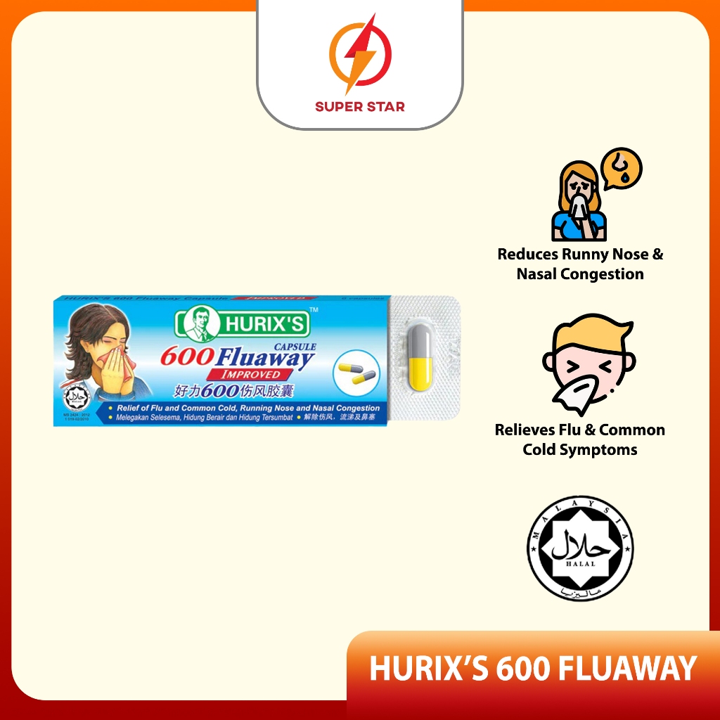 Hurix's 600 Fluaway Capsule Improved 6s | Shopee Malaysia