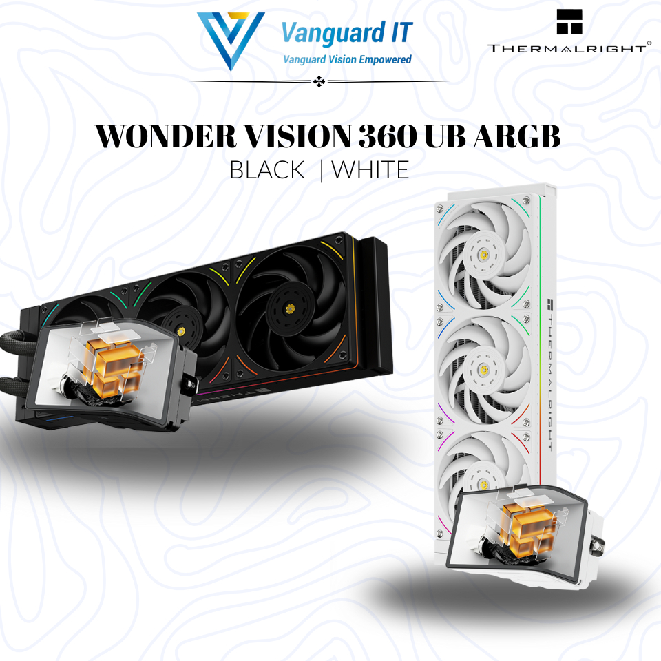 THERMALRIGHT Wonder Vision 360 UB ARGB BLACK / WHITE - Curved Display ...