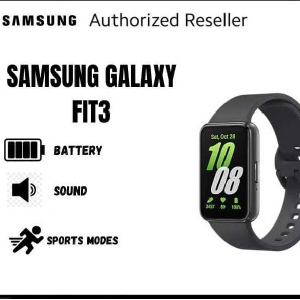 Samsung Galaxy Fit3 (R390) Bluetooth Smartwatch – 1 Year Warranty by Samsung Malaysia
