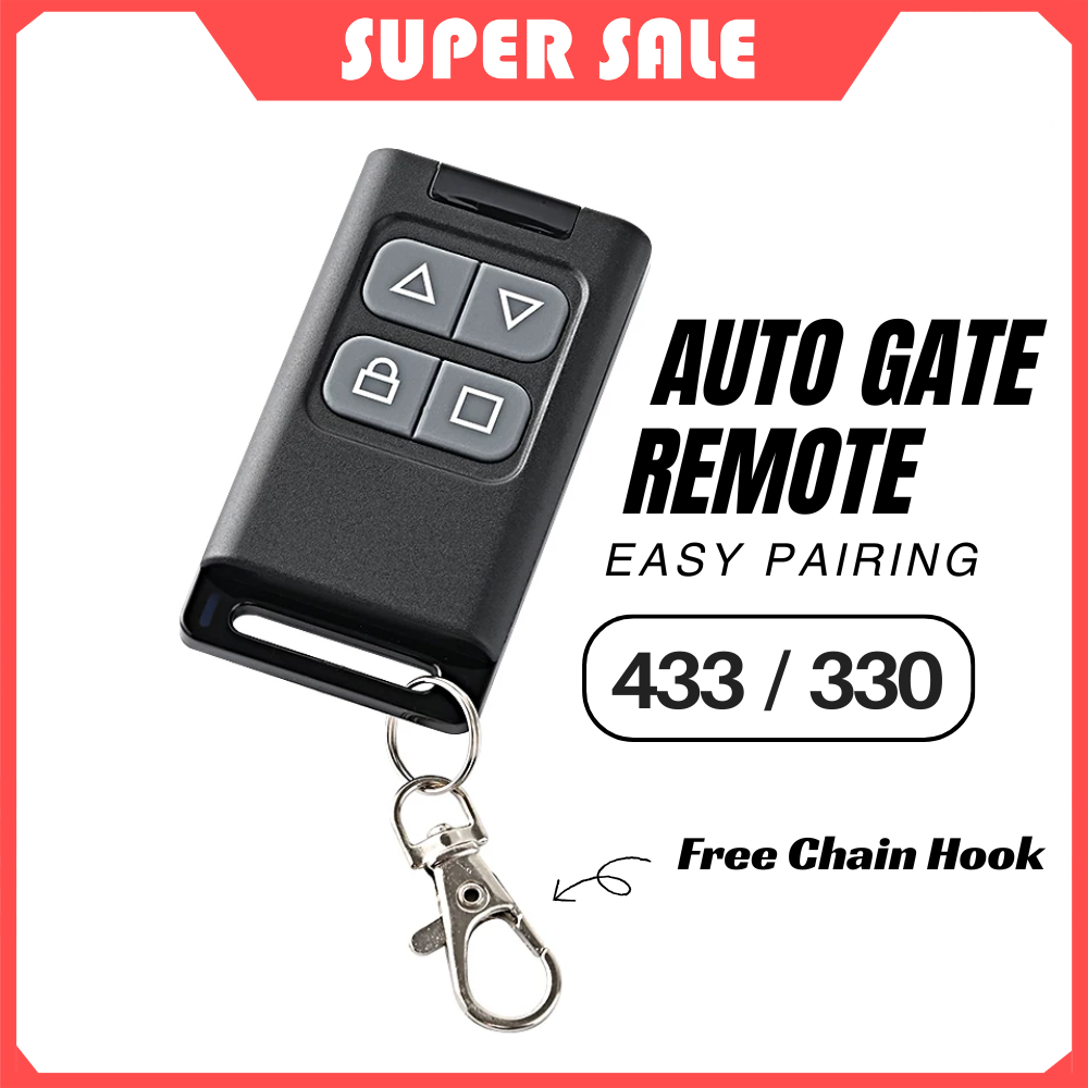 Auto Gate Remote Control 330/430MHz Door Gate Wireless Remote Free ...