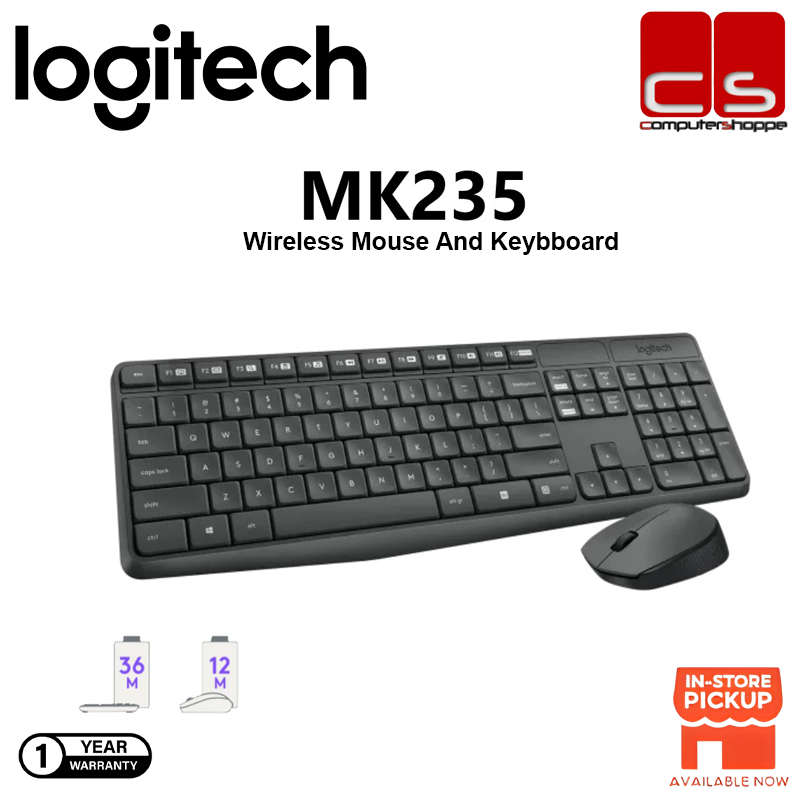 Logitech MK235 Wireless Keyboard and Mouse Combo | Shopee Malaysia