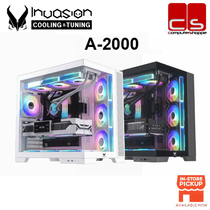 INVASION A-2000 ATX Gaming Casing (INFINITY Flashlux Fans) | Shopee ...