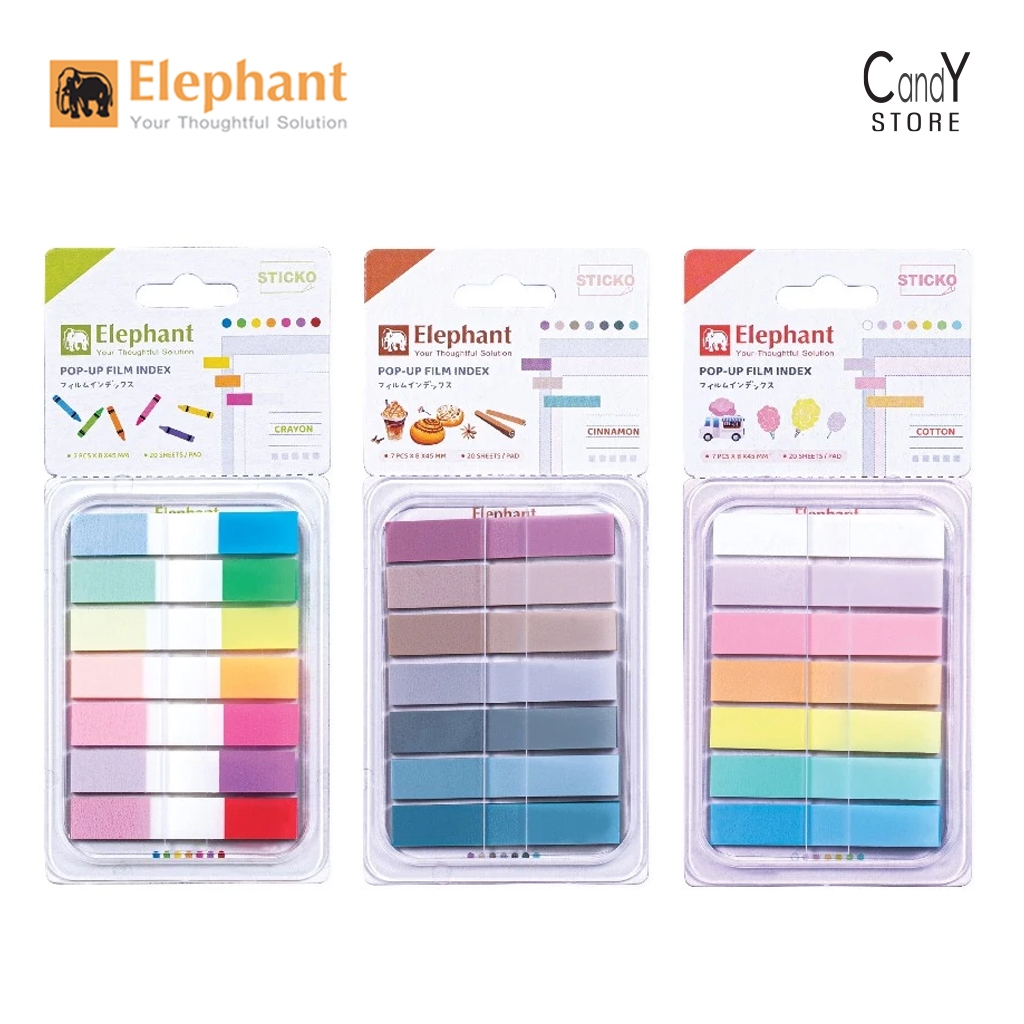 Elephant Sticky Note Page Mark Pop Up Film Index 8mm x 45mm 140Sheets ...
