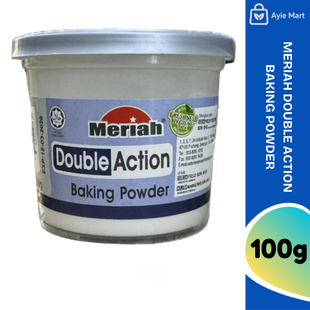 MERIAH Double Action Baking Powder Halal 100g | Shopee Malaysia