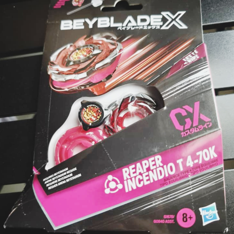 Takara Tomy Hashbro Beyblade X Reaper Incendio / Hell Reaper T4-70 Kick ...