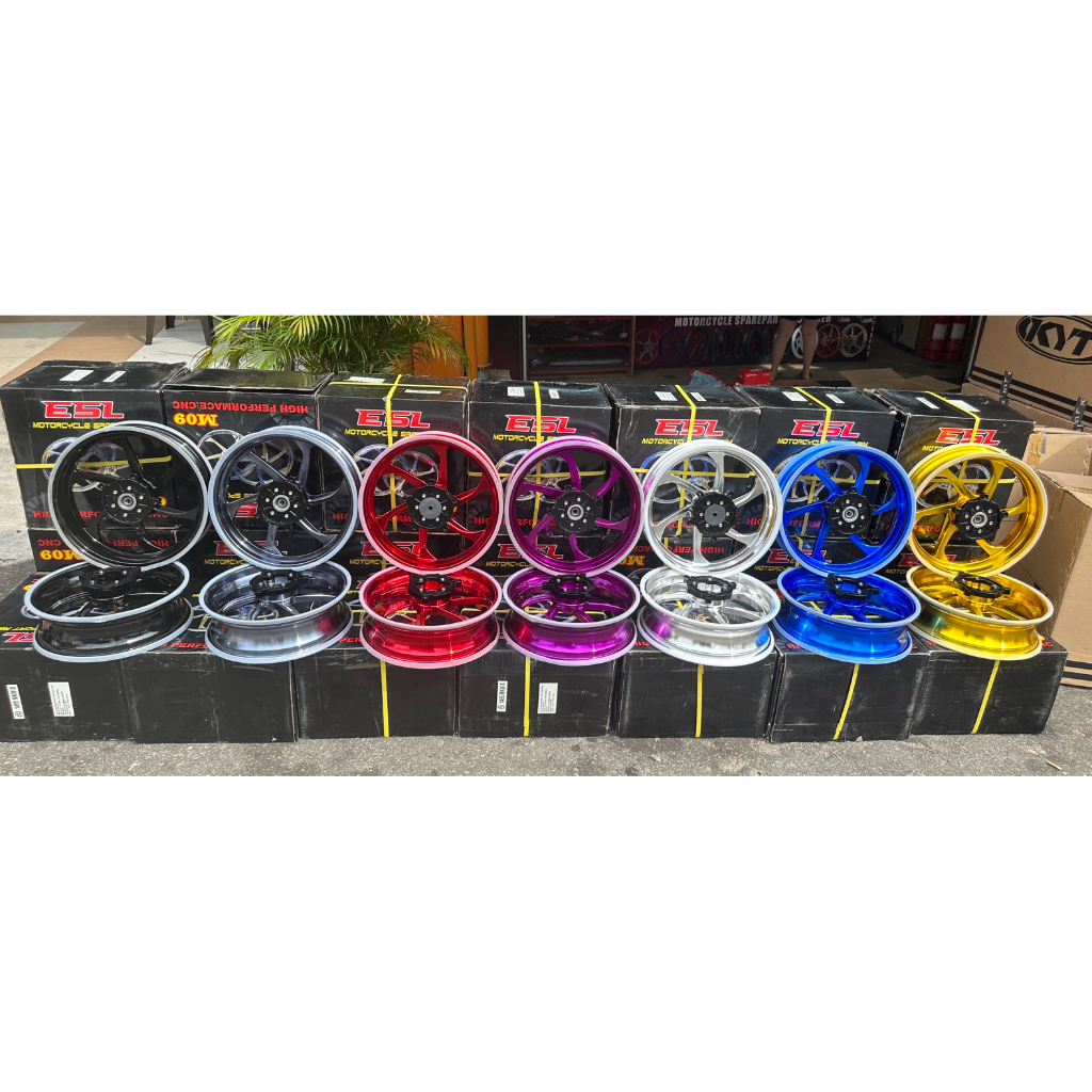 NEW Arrival Sport Rim ESL CNC 6L 350x15/400x14 Untuk XMAX V1 V2 V3 ...